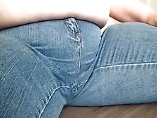Fat Milf Pissing In Jeans On The Table