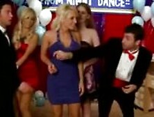 Three Big-Tit Blonde Highschool Sluts Start Orgy At Prom Party