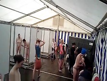 Spying On Girls While Taking A Group Shower