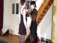 Goth Mistress Takes Delight In Dressing Up And Training Her New Young Crossdresser Tv Sissy Slave - Part 2 (Hd)