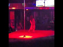 Kyra Dance's And Strips On Stage At A World Famous Strip Club