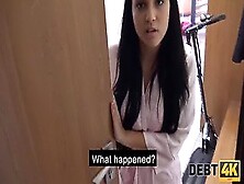 Collector Dominated By Blond Debtor During Sex At Her Place