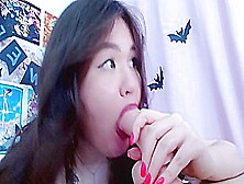 Alluring Chinese Slut Is Liking Her Prick