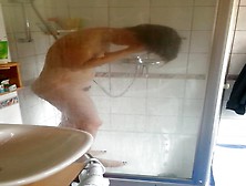 Mature Wife With Big Ass And Hairy Cunt In The Shower