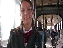 Young Girl Has Anal Sex On The Public Bus