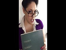 Milf Librarian Punishes You For Late Books.