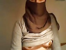 Arab Woman Won't Uncover Her Face But The Pussy Is Out