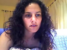 Busty Curly Haired Brazil Camsluts Fingers Her Pussy