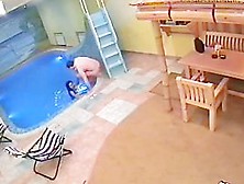 Couple Pairing Off In Pool