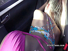 Yoga Obsessed Nubile Pulverizing In The Car