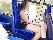 College Girl Legs Bus