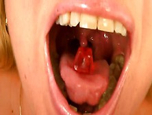 Mature Woman Swallows Gummies