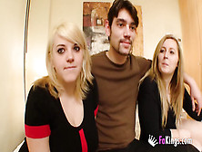 Blonde Cousins With The Guy They Started Having Sex With