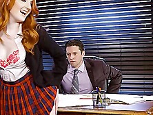 Redhead Tries Sex With One Of Her Teachers In Sensual Xxx Sceens