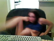 Bottomless Teen On Webcam