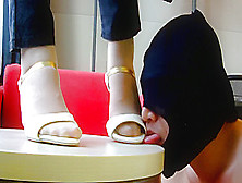 Chinese Femdom Foot Worship Feet Licking Foot Fetish Foot Slave