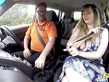 Faux Driving College Immense British Boobs One Last Lesson