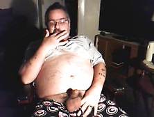Moustache Daddy Jacking On Cam