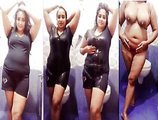 Desi Bhabhi Riya Showing Her Wet Body To Her Devar In Bathroom Live Film Call