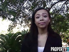 Propertysex - Sexy Black Real Estate Agent Fucks For Sale