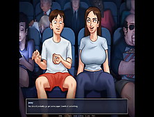 Summertime Saga: Stepbrother Fingers His Stepsister In The Cinema-Ep132