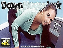 Rebecca G In Treadmill Tease - Downblousejerk
