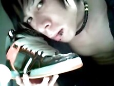 An Emo Boy Likes To Ejaculate On These Sneakers To Lick All His Semen