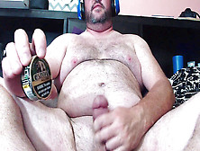 Ambidextrous Hunk Redneck Nutting On Grizzly Chew Can