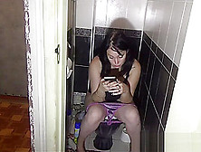 Russian Girl Home Toilet Farts