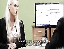 Loan4K.  Tasty Porn Actress Makes It With The Cash Lender Into His Office