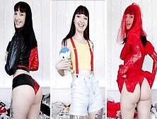 Slutty Nerd Tries On Halloween Costumes | Cosplay Haul Vlog | Persephone Pink