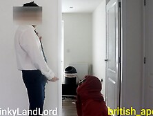 Landlord Caught Masturbating By Hijab Muslim Yoga Tenant Paying Rent & Cock Flash! Xxx