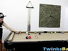 Twinks End Up Barebacking After Playing Pool Turns Them On