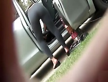 Her Butt Is Amazing In Semi Sheer Tights