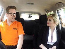 Huge Boobs Examiner Katy Jayne Gets Pussy Ripped In The Car