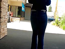Milf Showing Her Gigantic Butt Whale Tail Wal-Mart Shopping