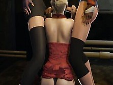 Final Fantasy Double Futanari - Scarlet Getting Pounded By Tifa And Jessie