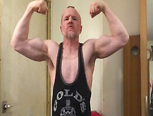 Bodybuilder,  Muscle Worship Bizeps,  Gay Japanese Daddy Old