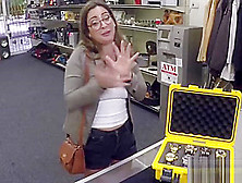 Hottie Drives A Hard Bargain And Fucks In The Pawnshop