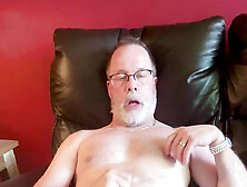 Dad Masturbates Stroking His Big Cock - Comes