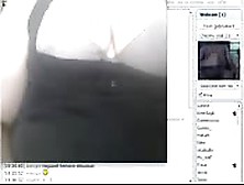 Mollige Dame Plaagt Voor De Webcam