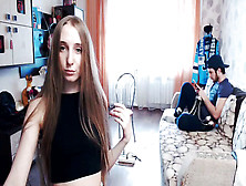 Ultra-Cute Lengthy Haired Bulgarian Striptease,  Long Hair,  Hair