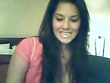 Brunette On Webcam