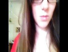 Nerdy Girl Masturbating