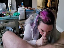 Quick Blowjob And Cum In Mouth