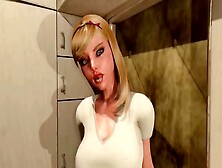 Voluptuous Tranny Milf Satisfies A Cute Guy's Anal Cravings In Immersive 3D Animation
