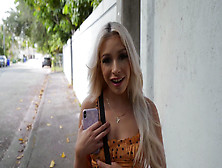 Blonde Babe Accepts Cash For Sex