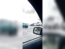 Blonde Chick Squirting W/ Impressive Orgasms At Supermarket’S Parking Lot