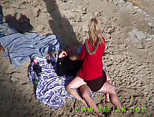 Naked Couples Tearing Up On The Beach By Spycam Camera Parte2