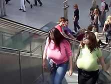 Look At These Huge Tits Walking Down The Streets.